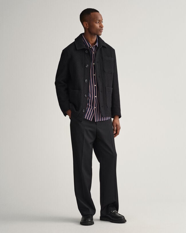 Relaxed Fit Dobby Stripe Shirt