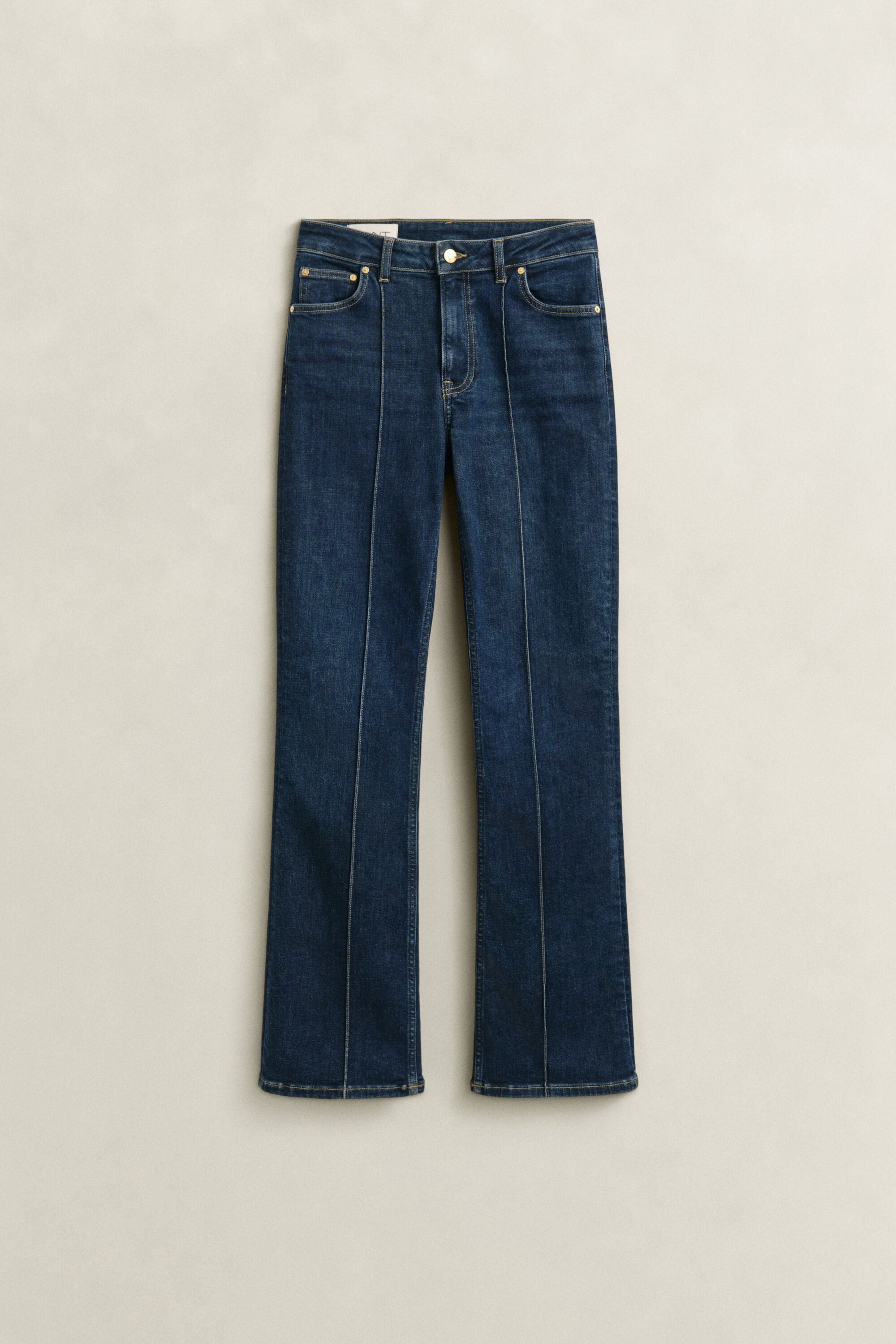 Slim Flared Pintuck Jeans