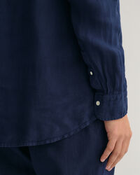 Regular Fit Garment-Dyed Linen Shirt