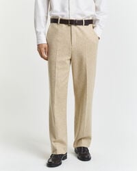 Relaxed Fit Nepps Herringbone Suit Pants