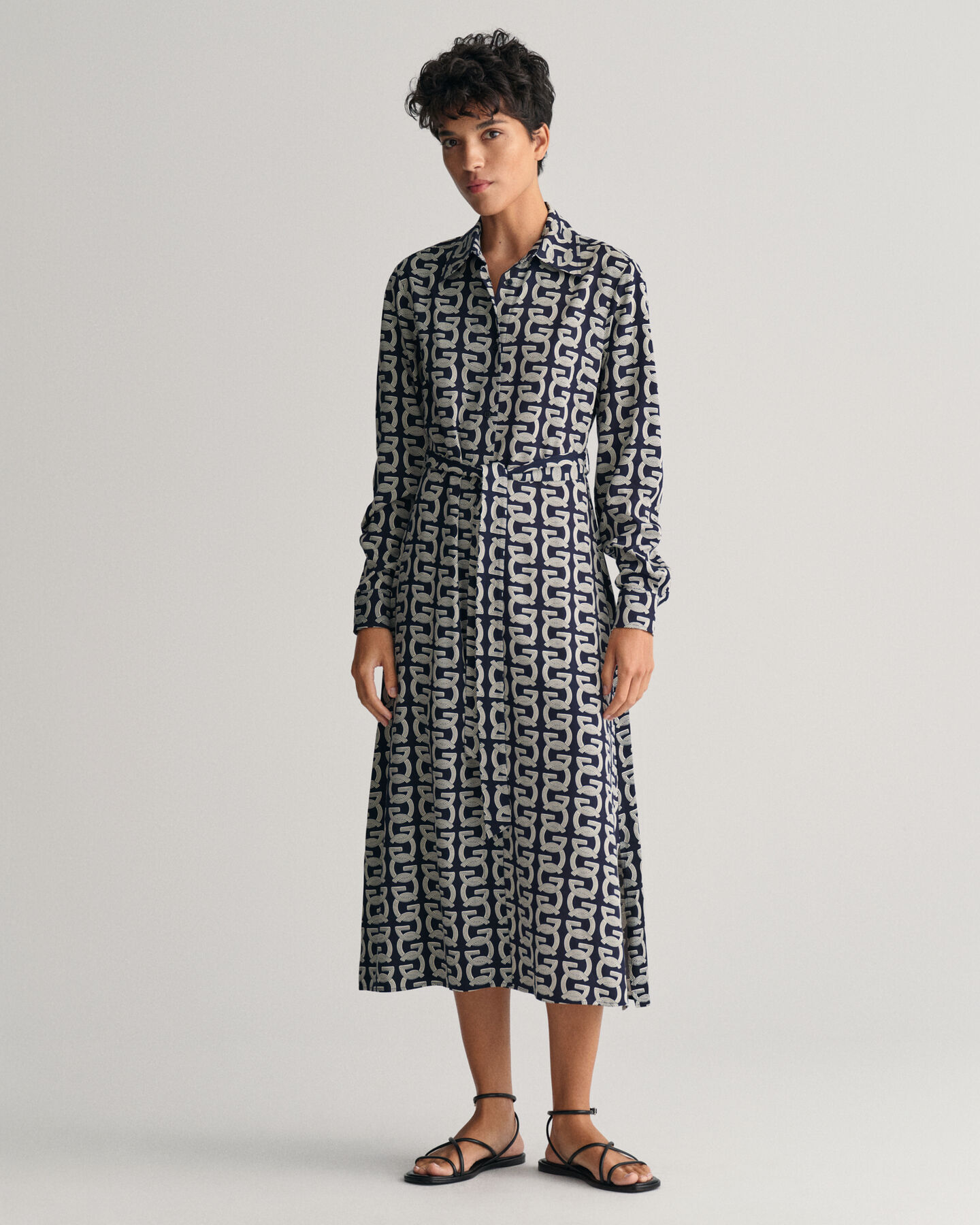 G Patterned Shirt Dress