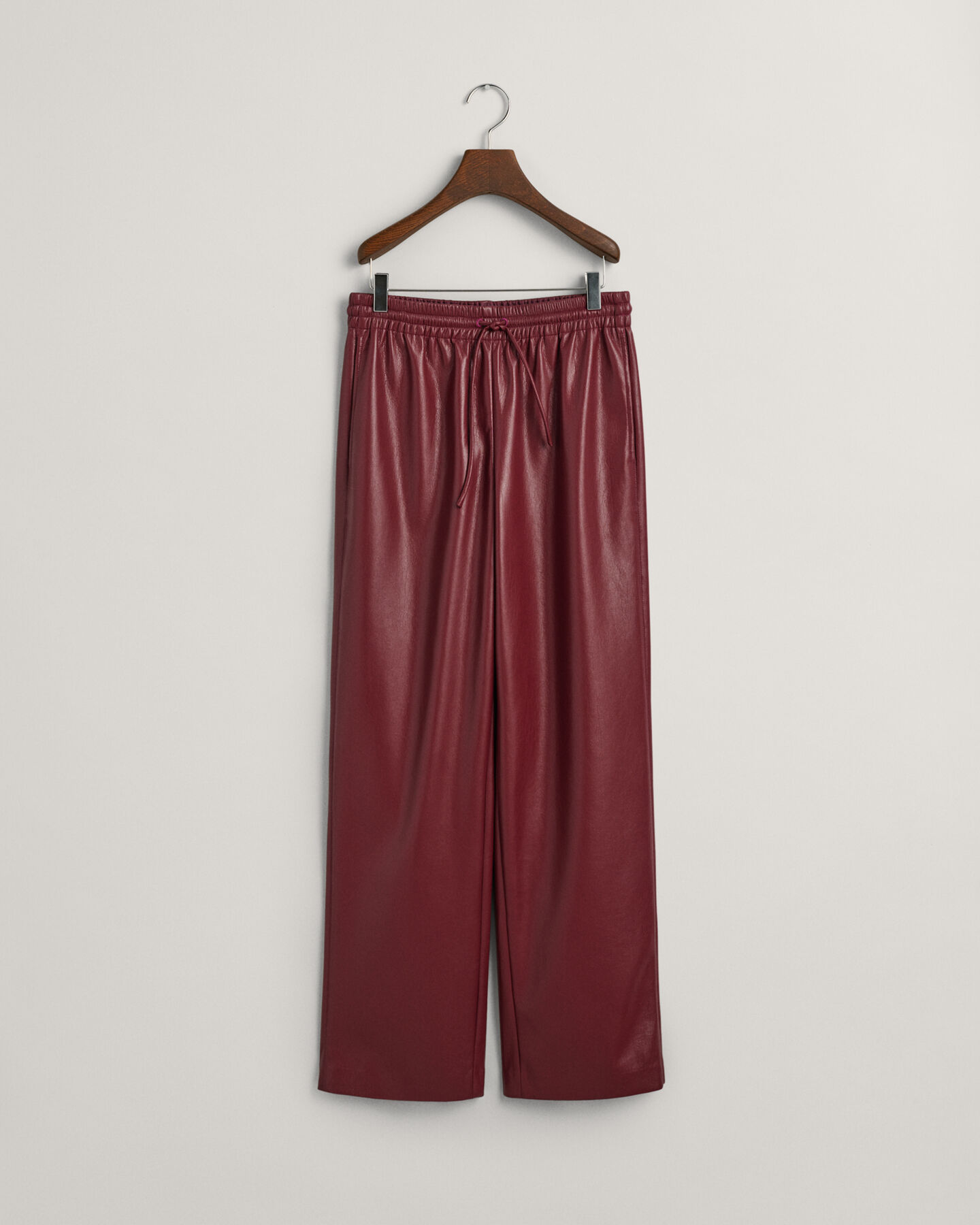 Relaxed Fit Faux Leather Pull-On Pants