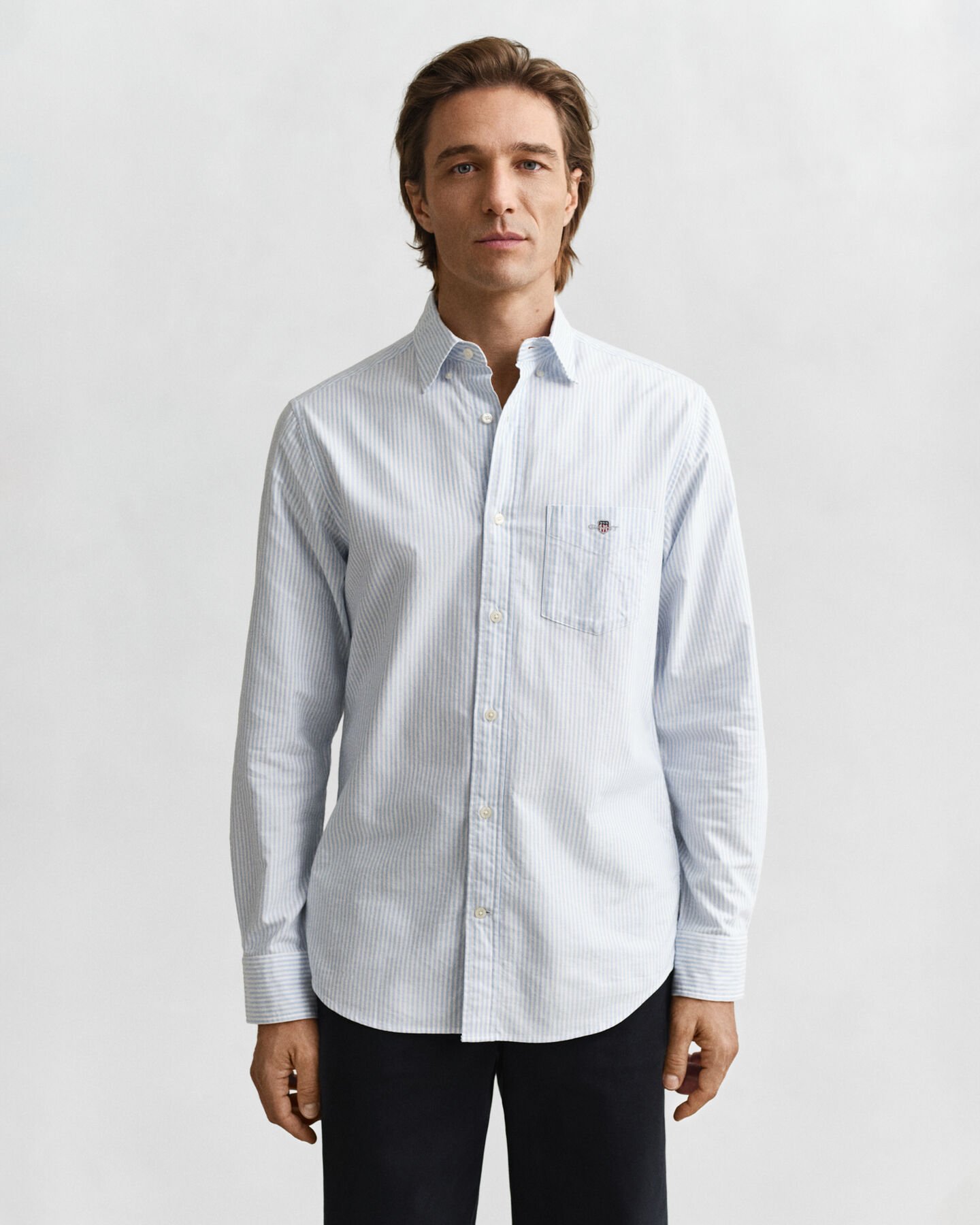 Regular Fit Banker Stripe Classic Oxford Shirt