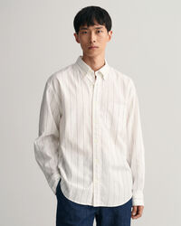 Relaxed Fit Pinstripe Oxford Shirt