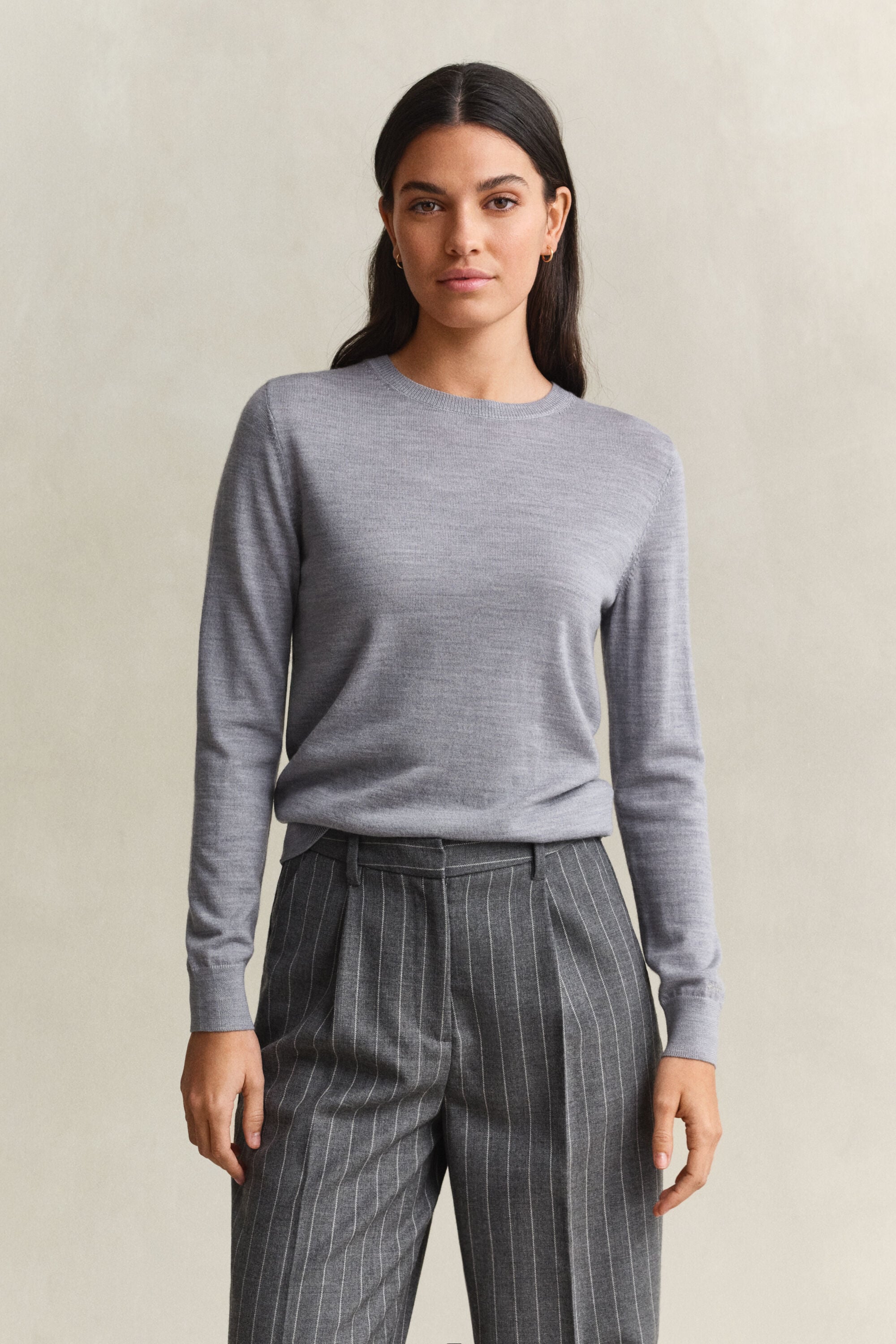 Extra Fine Merino Wool Crew Neck Sweater