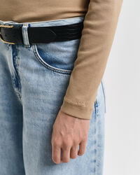 Ribbed Long Sleeve Turtleneck Top