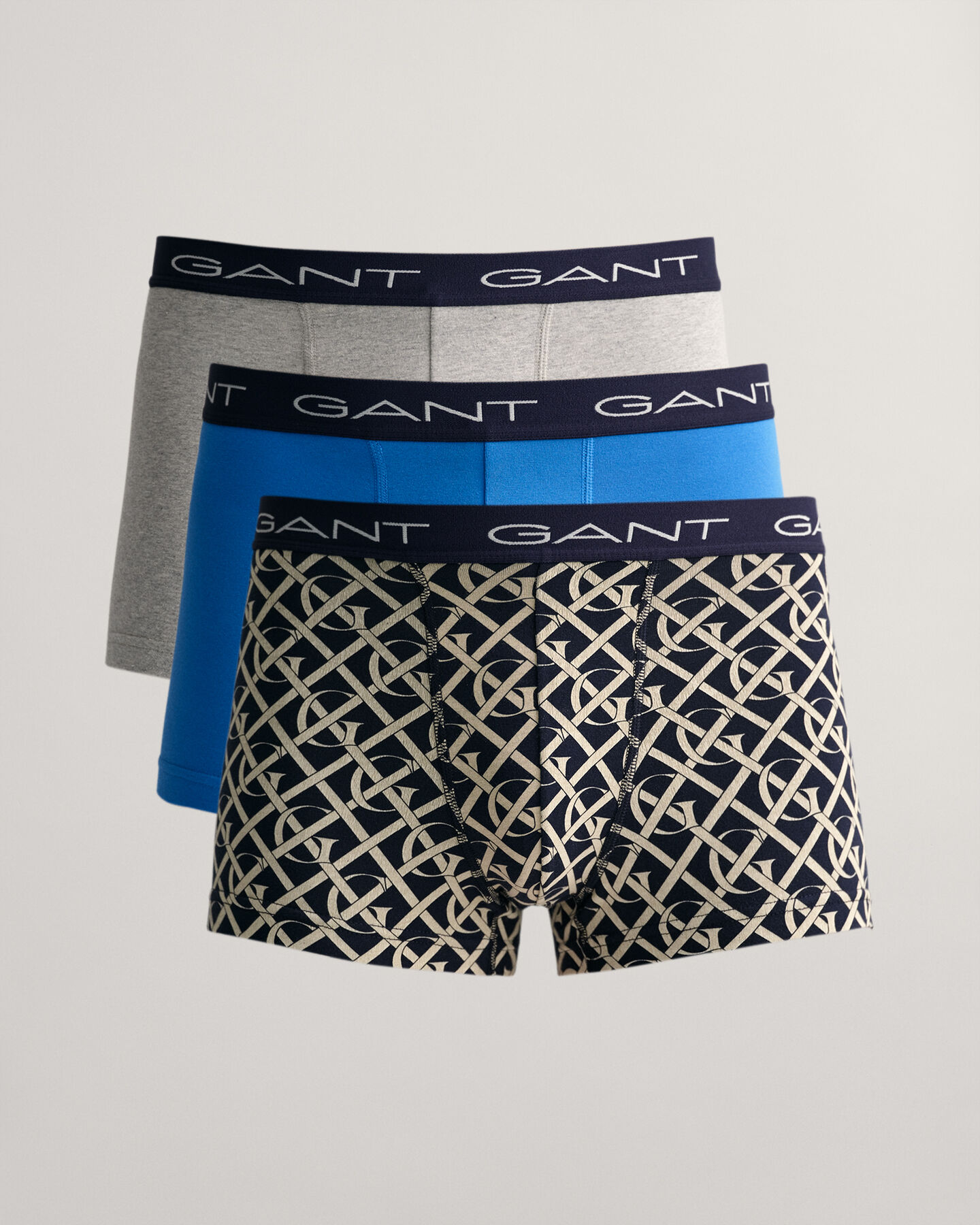 3-Pack Monogram G Print Trunks