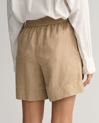 Linen Viscose Pull-On Shorts