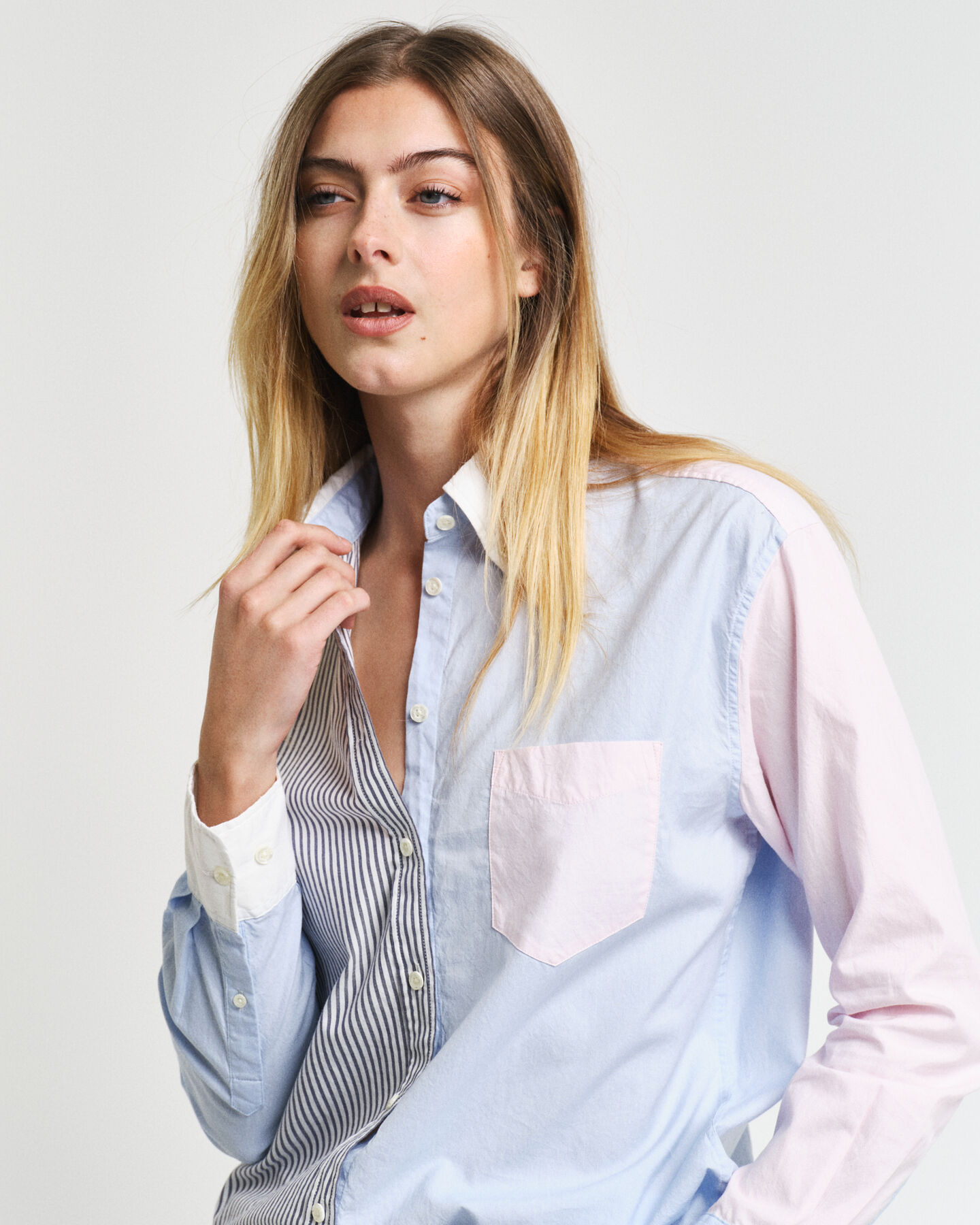 Relaxed Fit Patchwork Shirt