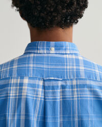 Regular Fit Check Cotton Linen Shirt
