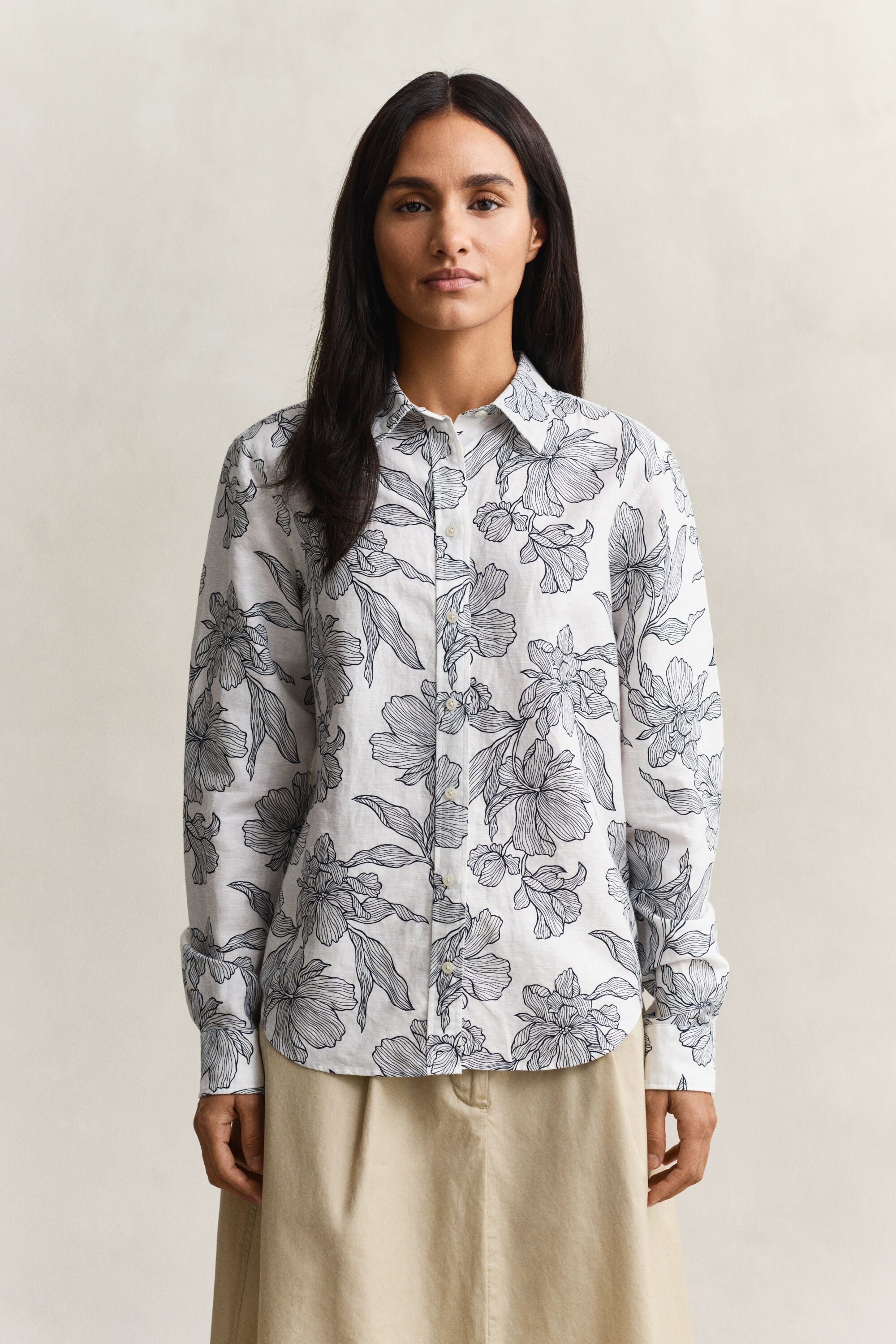Floral Linen Shirt