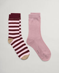 2-Pack Glitter Stripe Socks