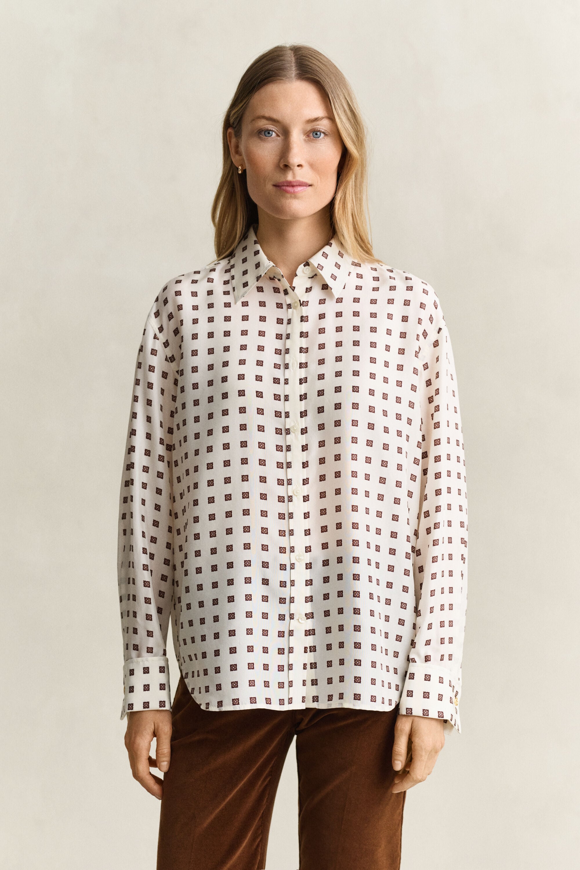 Habotai Silk Blouse — EGGSHELL