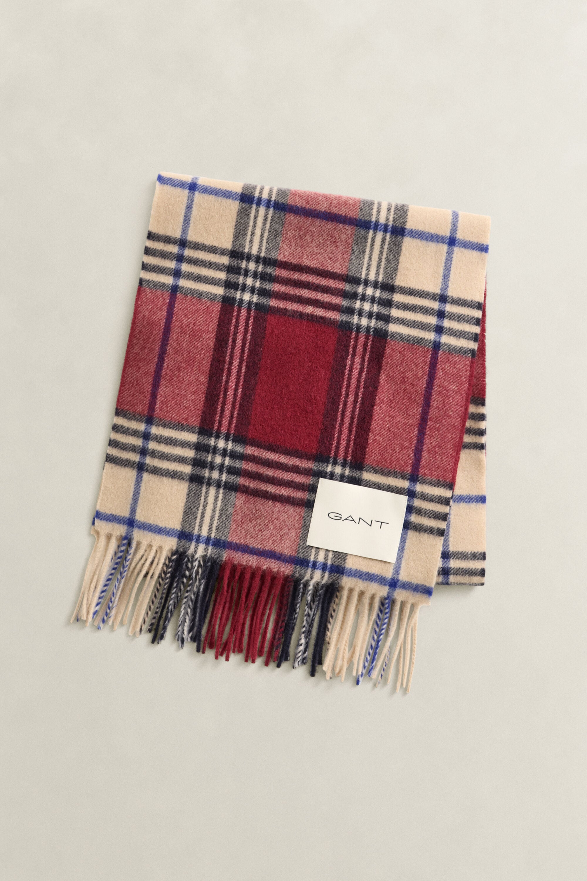 Checked Wool Scarf