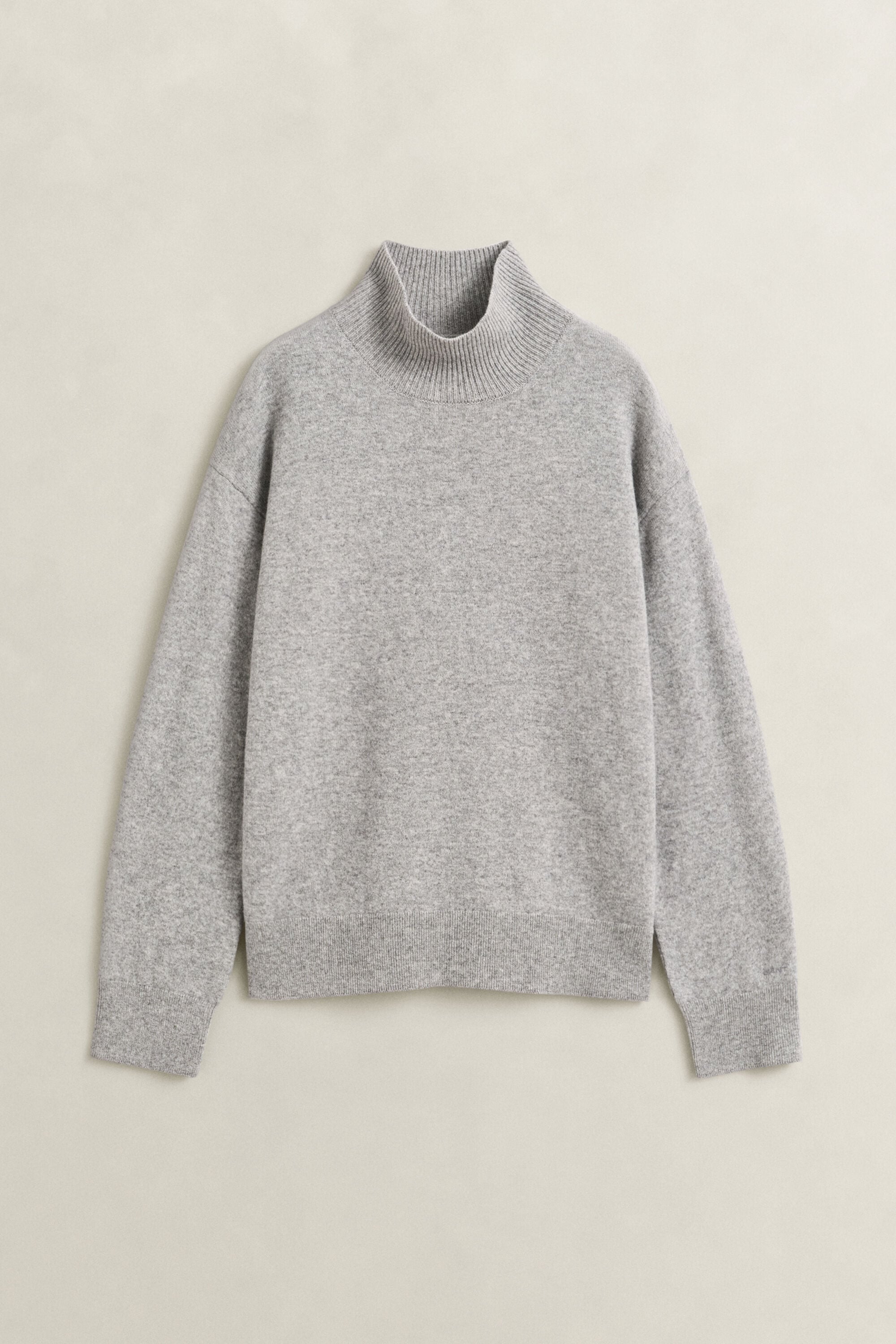 Superfine Lambswool Mock Neck Sweater