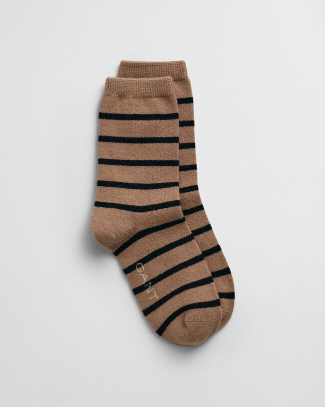 Striped Wool Cashmere Socks