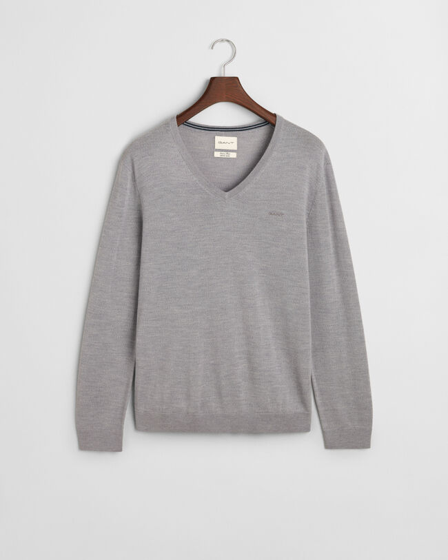 Extra Fine Merino Wool V-Neck Sweater
