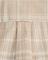 Regular Fit Check Cotton Linen Short Sleeve Shirt