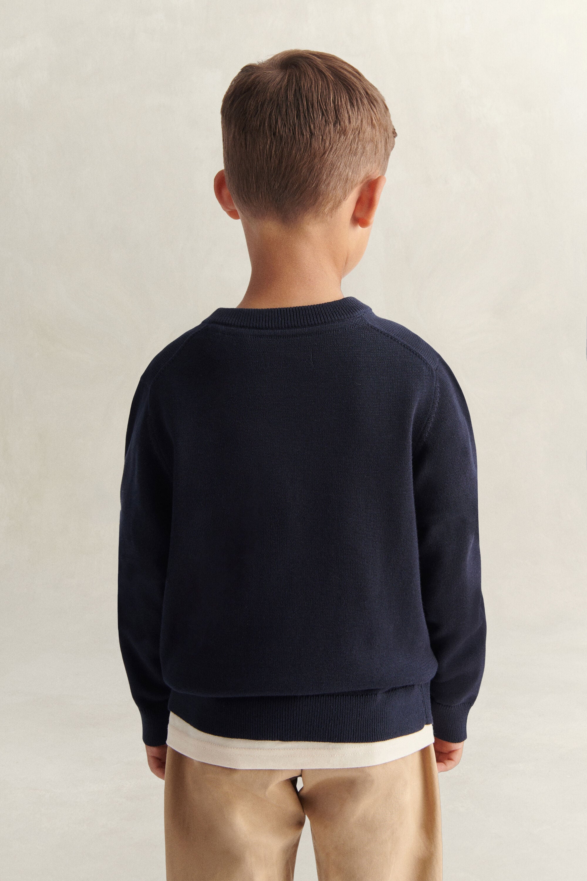 Boys Shield Sweater — EVENING BLUE