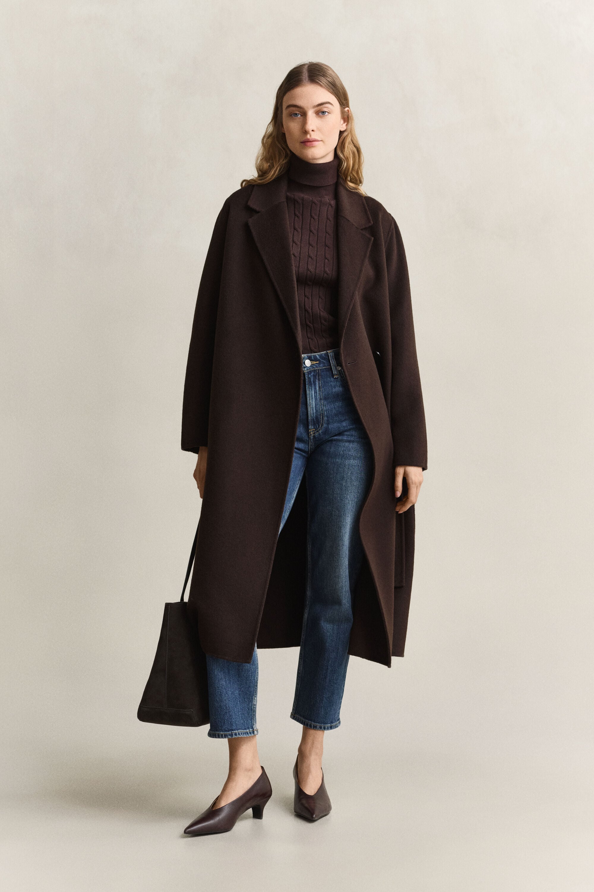 Handstitched Belted Coat