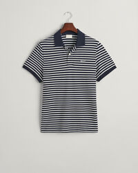 Striped Piqué Polo Shirt