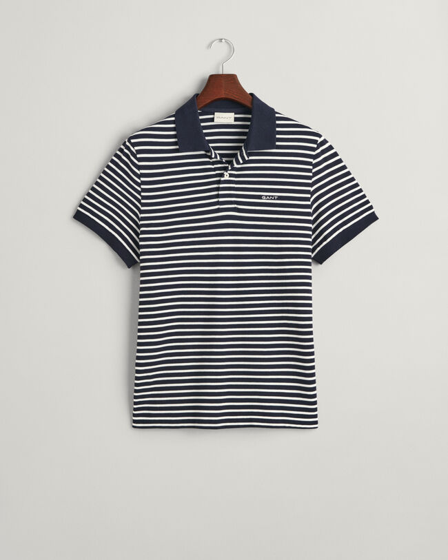 Striped Piqué Polo Shirt