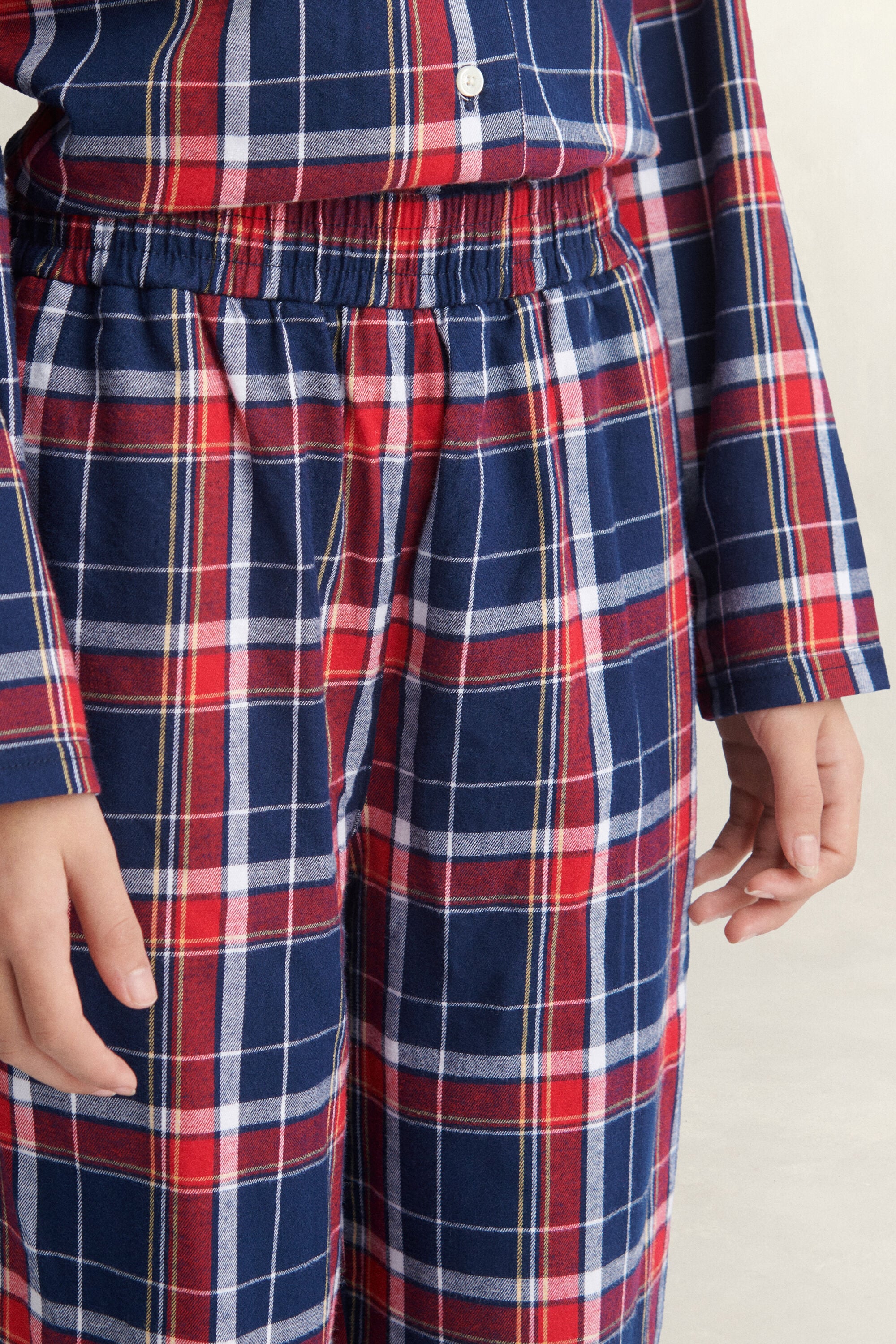 Teens Plaid Flannel Pajama Set