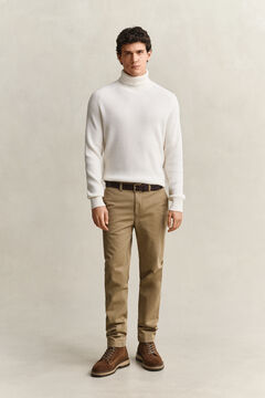 Slim Fit Comfort Chinos — LIGHT TAUPE 6