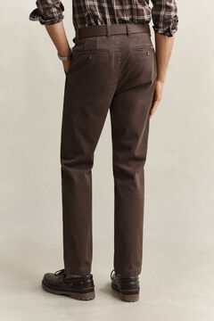 Slim Fit Comfort Chinos — SHADOW BROWN 2