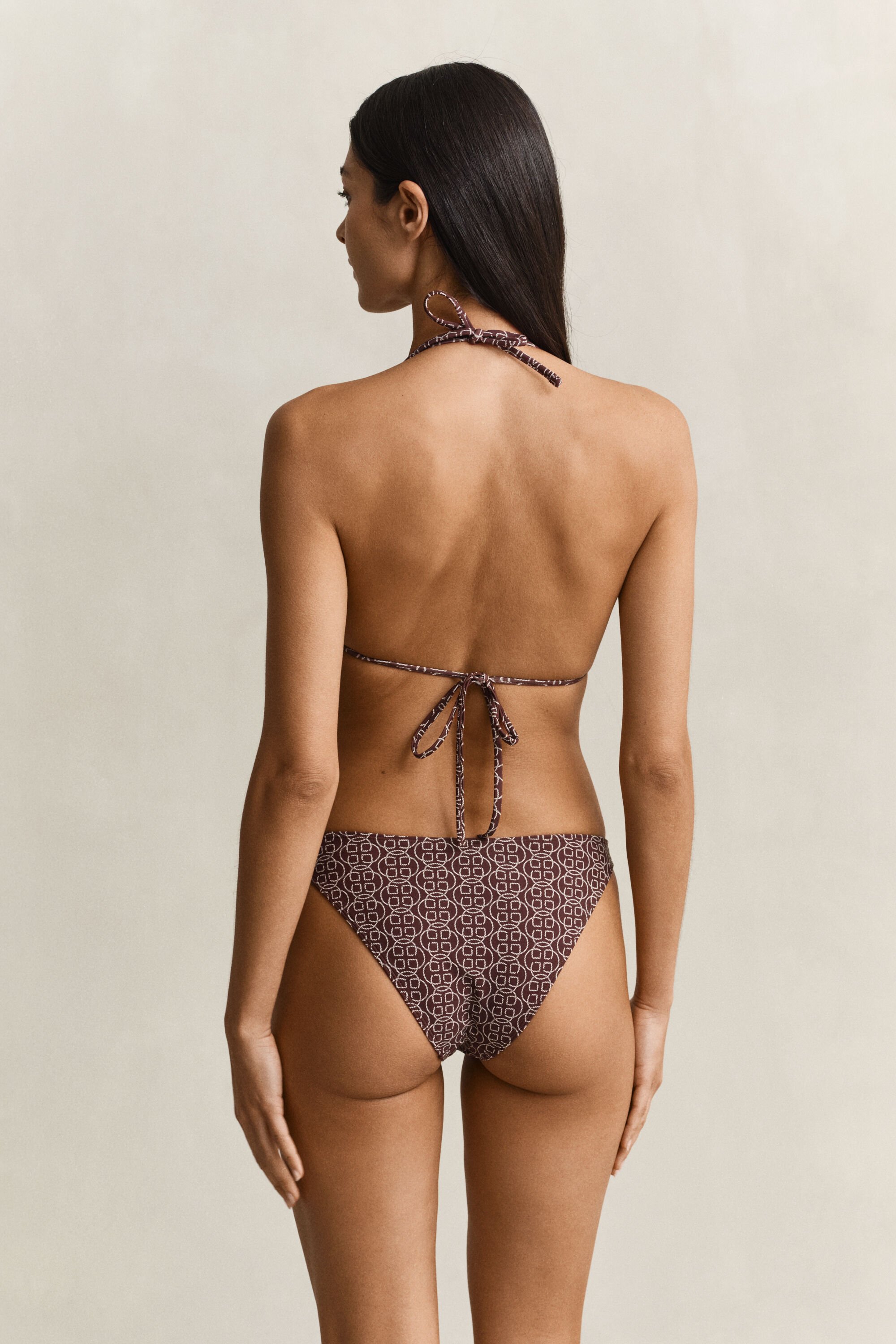 Printed Padded Triangle Bikini Top