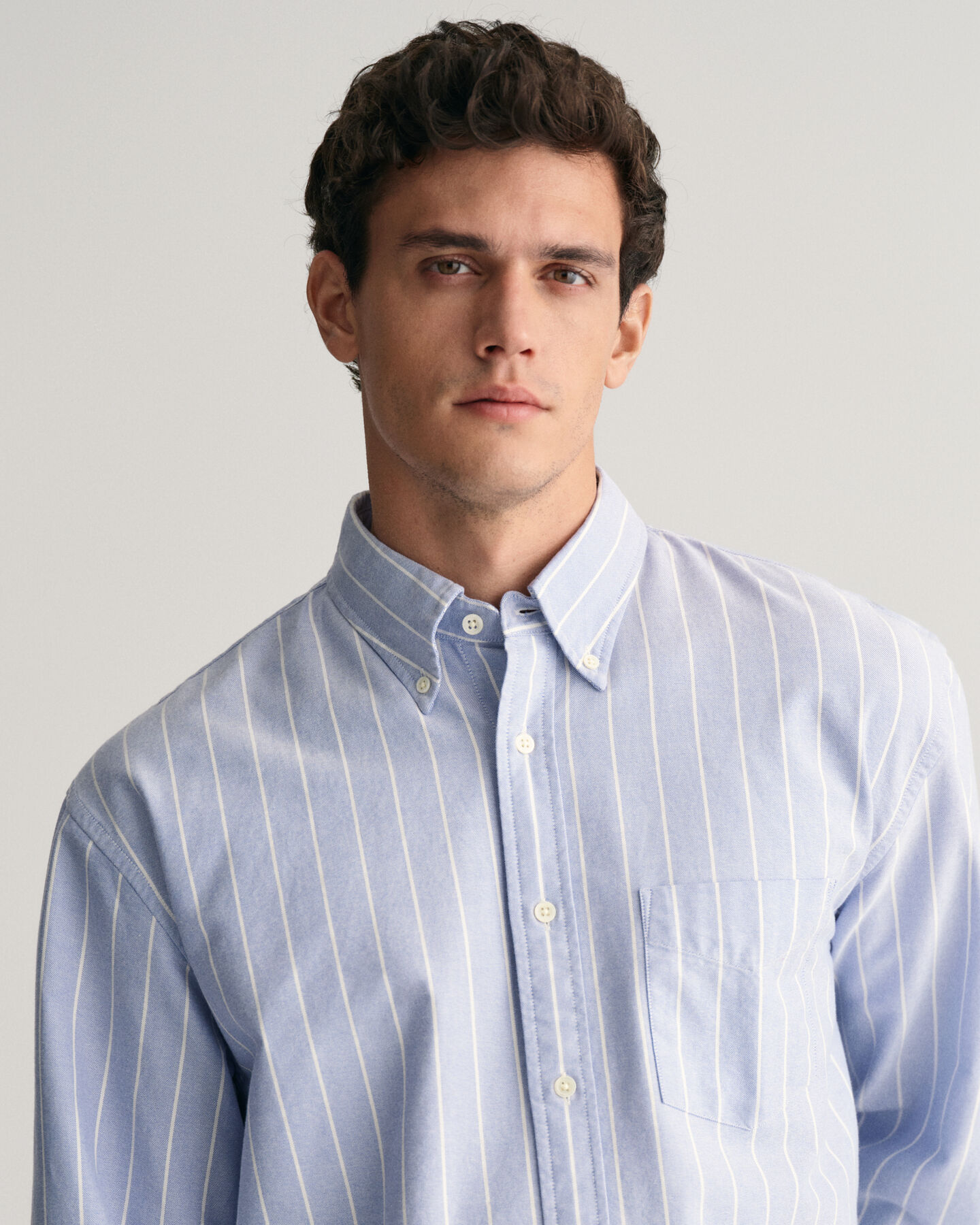 Relaxed Fit Striped Heritage Oxford Shirt