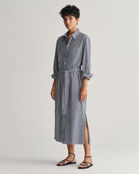 Striped Poplin Shirt Dress