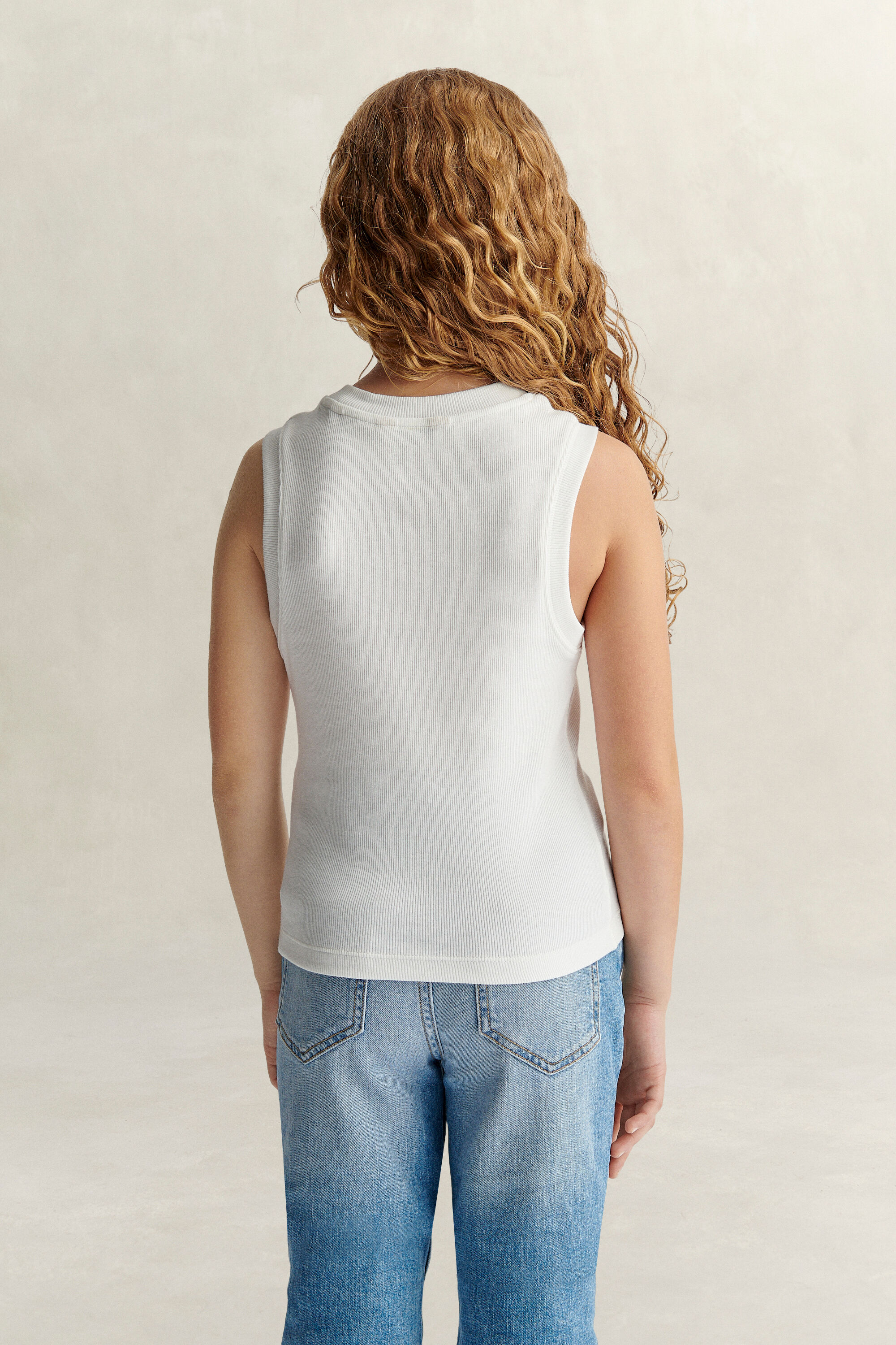 Teen Girls Ribbed Top