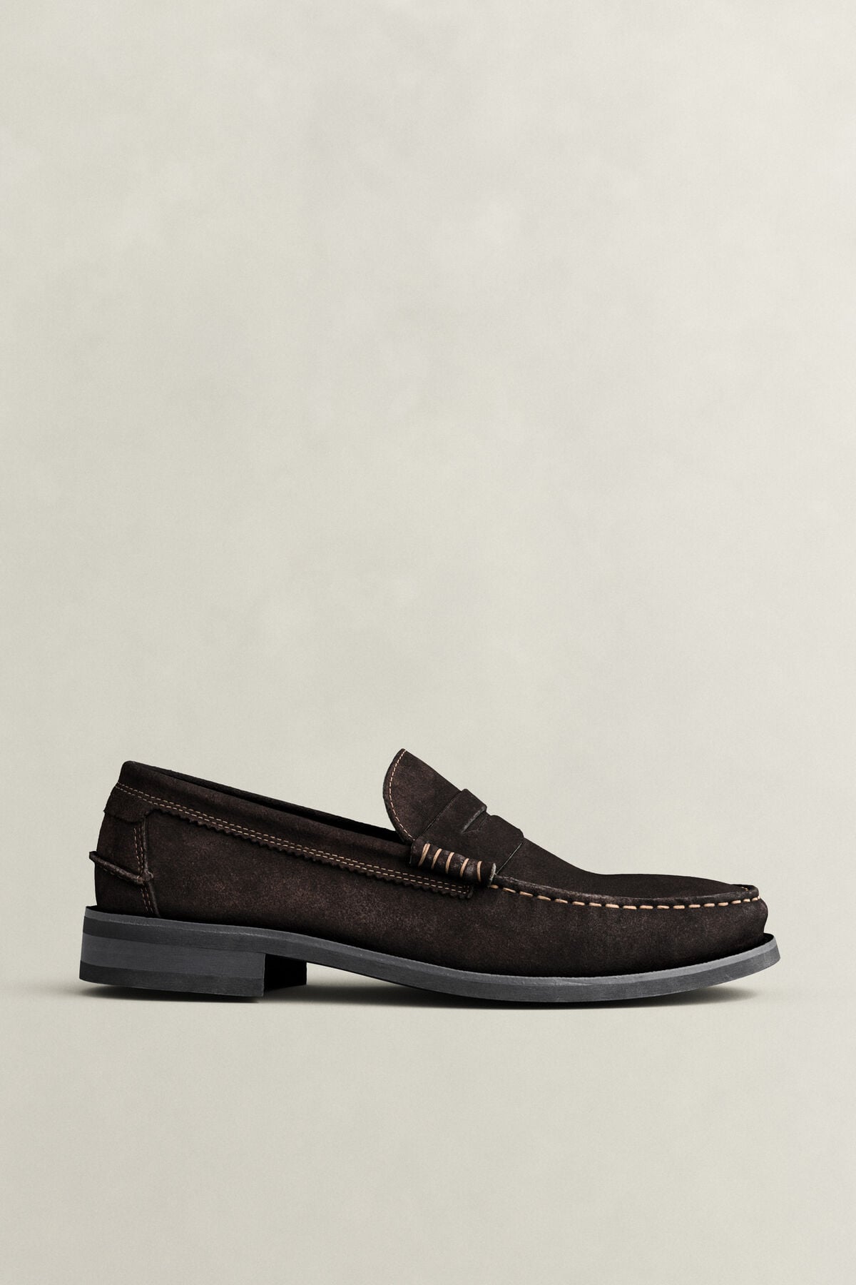 Lenkoxx Suede Loafers — WEATHERED BROWN