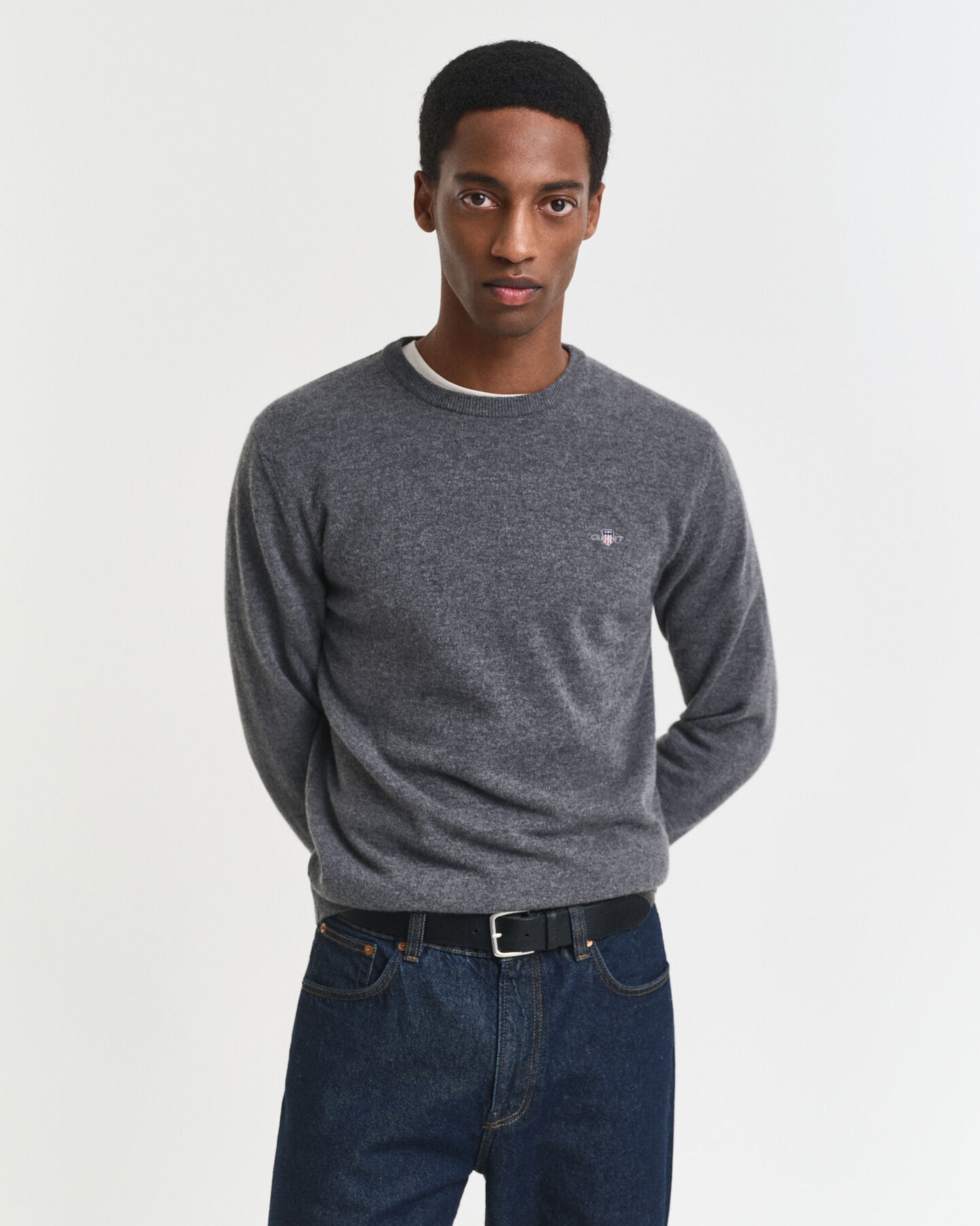 Superfine Lambswool Crew Neck Sweater