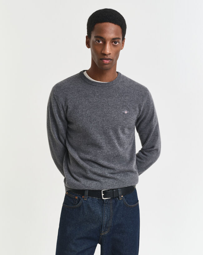 Superfine Lambswool Crew Neck Sweater