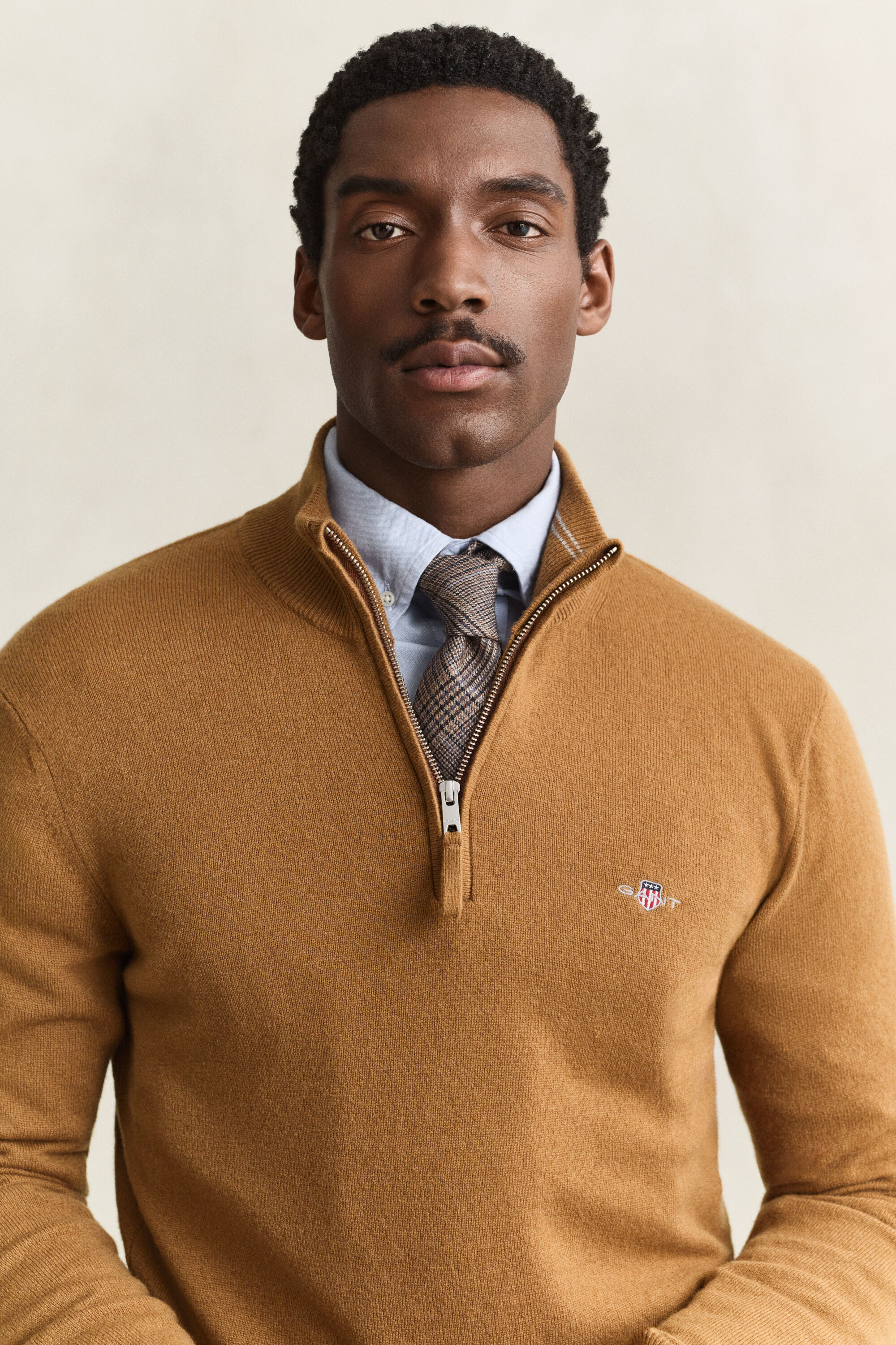 Lambswool Half-Zip Sweater