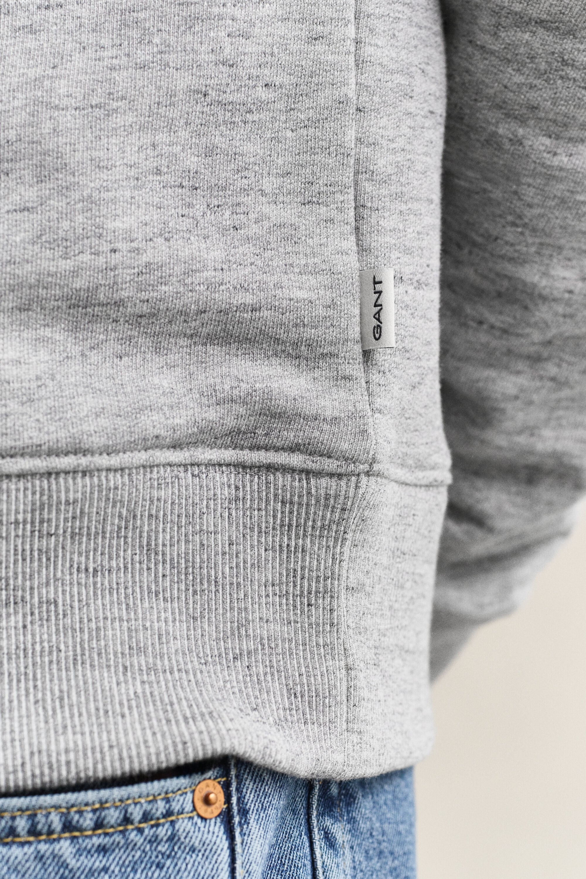 Heather Crew Neck Sweatshirt