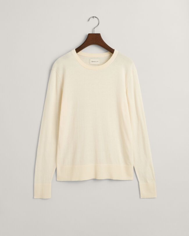Fine Knit Crew Neck Sweater