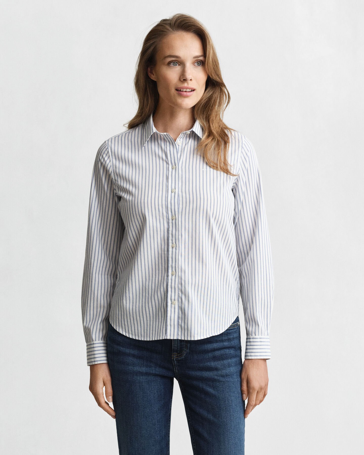 Regular Fit Striped Poplin Shirt