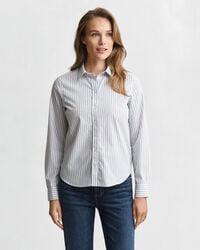 Regular Fit Striped Poplin Shirt