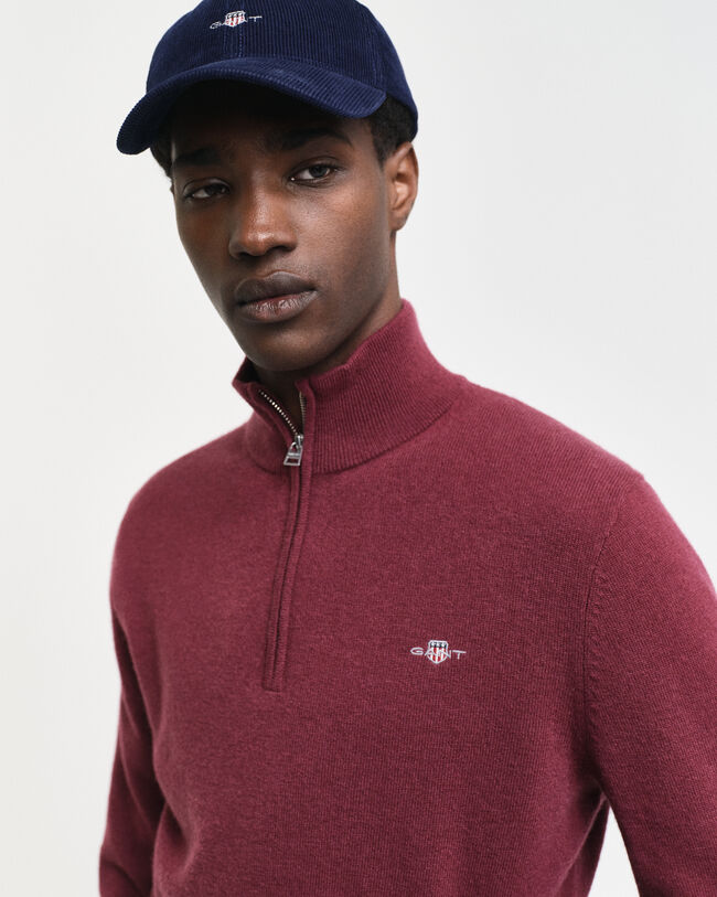 Extra Fine Lambswool Half-Zip Sweater