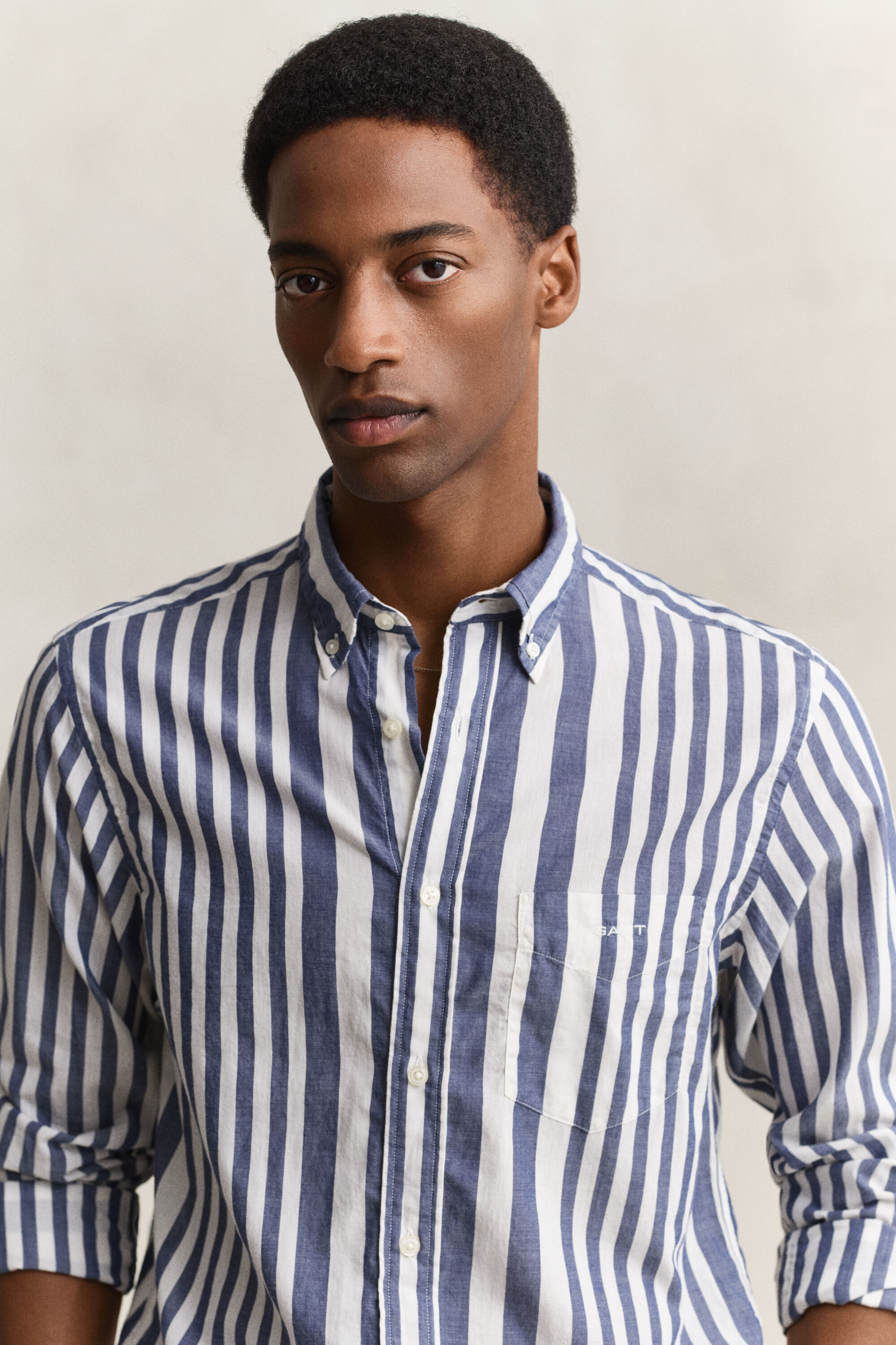 Striped Cotton Voile Shirt