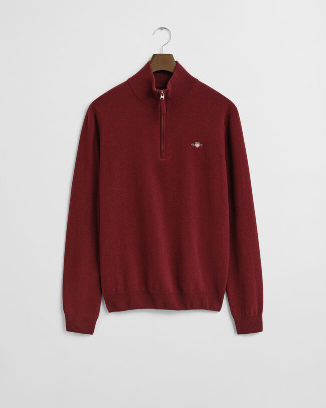 Superfine Lambswool Half-Zip Sweater