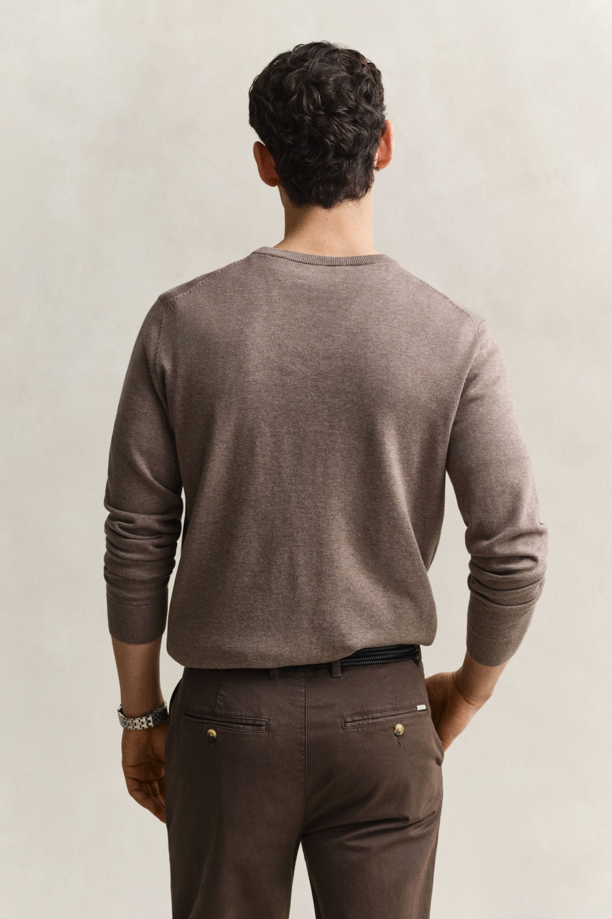 Classic Cotton Crew Neck Sweater