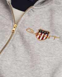 Teens Medium Archive Shield Zip Hoodie