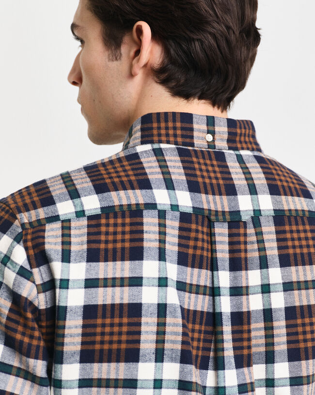 Regular Fit Plaid Flannel Shirt