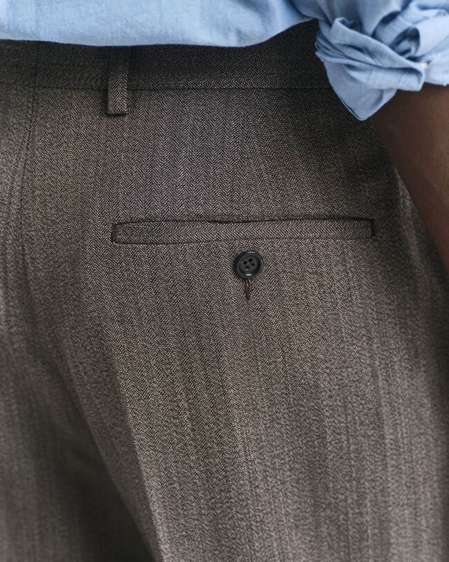 Herringbone Suit Pants