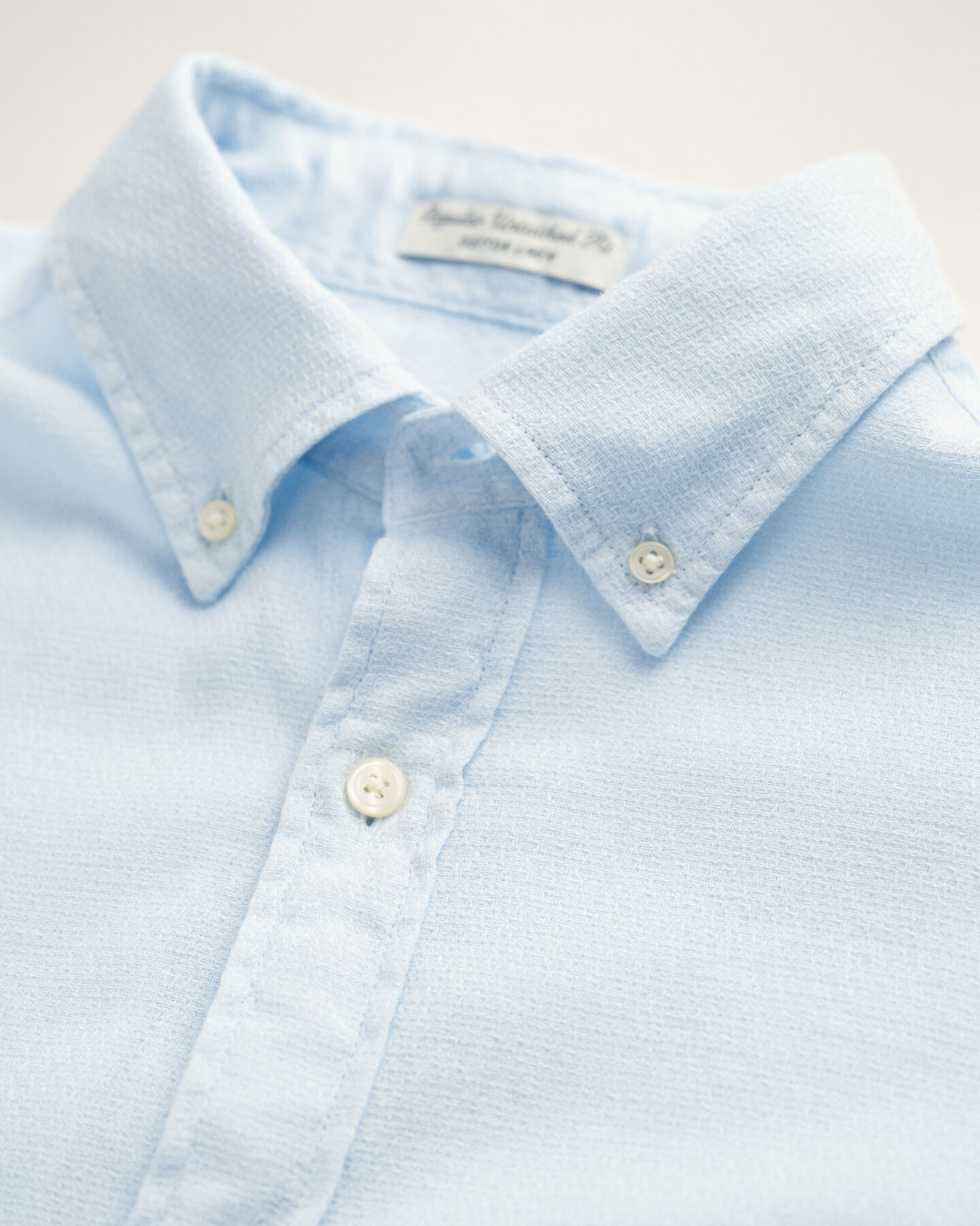 Regular Fit Textured Cotton Linen Shirt