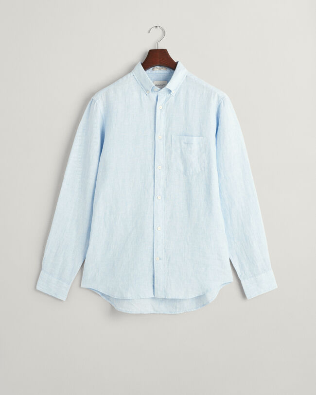Regular Fit Striped Linen Shirt